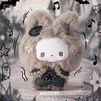 GUGU Bone Grayscale Concert Series Plush Pendant Blind Box Bag Hanging Doll Ornament Movie TV Themed Toy Display Original