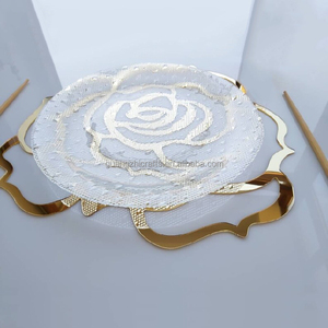 Laser cắt Acrylic placemat hoa hình Acrylic Bảng trang trí nội thất placemats Vàng Acrylic hoa sạc tấm - Product Image 4