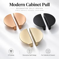 Poignées de meuble modernes demi-lune pour tiroirs de cuisine, armoires, commodes et placards – Quincaillerie de mobilier