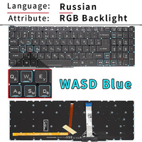 Teclado retroiluminado RU/ruso USA US para Acer Nitro 5 AN515-56 AN515-57, teclados para portátiles para juegos, luz roja LG05P_N10BRL/N14BRL, nuevo