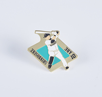 En gros Personnalisé Concevez Votre Propre Logo Baseball Sports Badges Métal Dur Doux Émail Pin pour Sacs À Dos Vêtements