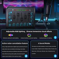 Carte son SYONG Gaming Voiceovers Live XLR 48V, mixeur audio pour streaming en direct, enregistrement en studio, karaoké, chant, diffusion
