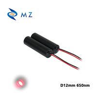 Nouveau module de pointeurs laser rouges compacts mini 12 mm 650 nm 10 mW en aluminium pour entraînement APC industriel, point rouge pour ciblage longue distance