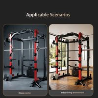 Máquina Smith Multifuncional Comercial con Sistema de Poleas y Cables Cruzados para Entrenamiento de Fuerza CE YR-H003