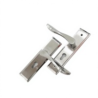 Poignée de porte en acier inoxydable 304, ensemble de serrure à mortaise, corps de serrure silencieux pour portes en bois d'intérieur