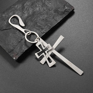 Argent couleur Ankh porte-clés porte-clés <span class=keywords><strong>gothique</strong></span> cadeau ancienne egypte croix mode bijoux roman hommes femmes cadeaux nouveau beau - Product Image 2