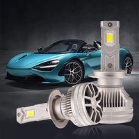 Ampoules LED pour phares de voiture avec contrôle par application, température de couleur réglable 3000K 4300K 6500K, modèles H1 H3 H4 9005 9006 9012 H11 H7