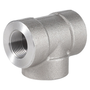 Thép Carbon ASTM A105 ASME b16.11 áp lực lớp 6000 ren cuối tiêu chuẩn ASME b1.20.1 1/2 "NPT bằng <span class=keywords><strong>Tee</strong></span> - Product Image 3