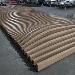 Design Artistico Moderno, Facciata Ondulata 3D, Pareti in Alluminio Ecologiche, Ignifughe e Impermeabili per Interni ed Esterni, Rivestimenti per Ville - Product Image 3