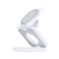 Chargeur sans fil magnétique pliable 3 en 1 pour iPhone 16 15 14 13 12 Pro Max, station de charge rapide