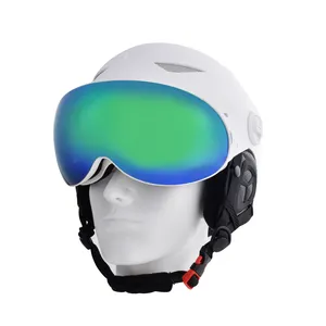 Популярная модель спортивного лыжного шлема HUBO, интегрированные с магнитными лыжными очками, зимние очки