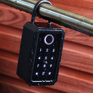 Boîte <span class=keywords><strong>à</strong></span> clés numérique sans <span class=keywords><strong>clé</strong></span> étanche IP65 mot de passe lecteur de carte empreinte digitale WiFi connectivité Tuya App Smartphone - Product Image 4