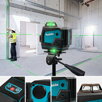 Niveau laser industriel 16 lignes avec fonction audio Bluetooth, faisceau vert 4D, auto-nivelant horizontal et vertical