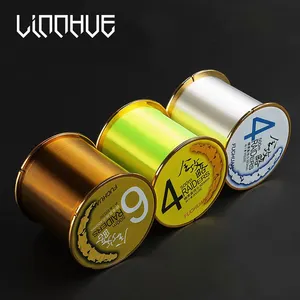 LINNHUE 500M 10-42LB 나일론 낚싯줄 긴 샷 내구성 Monofilament 일본 소재 담수 잉어 낚시 액세서리 3 색