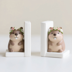 Soporte para Botellas de <span class=keywords><strong>Vino</strong></span> de Resina con Forma de Capibara - Adorable Botellero 3D con Corona de Flores, Decoración Creativa para Bar y Mesa de Cocina - Product Image 6