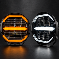 Feux de route LED ronds de 9 pouces ECE R10, Extraljus ECE R148 R149 avec feux de position bicolores, 1 Lux à 700 m pour Volvo FH Scania