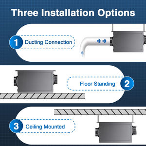 Deye 105L/día, la mejor máquina <span class=keywords><strong>deshumidificador</strong></span> de aire seco montado en la pared, <span class=keywords><strong>deshumidificador</strong></span> de aire <span class=keywords><strong>para</strong></span> toda la casa, techo <span class=keywords><strong>para</strong></span> el hogar - Product Image 4