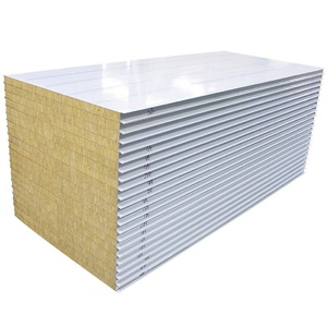 50mm Rock Wool <strong>Sandwich</strong> <strong>Panel</strong> <strong>Roof</strong> Sound Proof <strong>Panels</strong> Building Materials Rockwool <strong>Roof</strong> <strong>Sandwich</strong> <strong>Panel</strong> Roofing for Terrace - Product Image 1