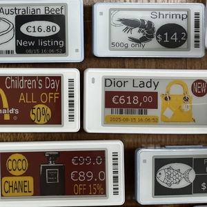 Étiquette de prix électronique compatible avec le congélateur Étiquette d'étagère électronique Esl congelée à basse température de 2.13 pouces Étiquette de prix numérique E-Paper - Product Image 2