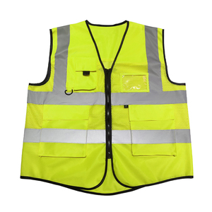 Chaleco de Seguridad Reflectante de Alta Visibilidad Personalizado CITICITY, con Cierre Frontal de Malla y Bolsillo Transparente - Product Image 5