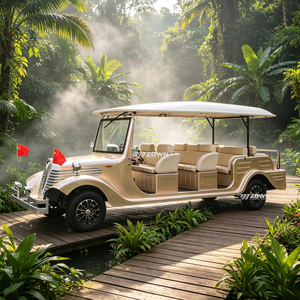 Véhicule de tourisme électrique rétro 8 places homologué CE, voiture d'époque pour projets de tourisme - Product Image 1