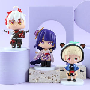 Llegada en 2024, Juego de 6 Piezas, Anime, Versión Q, Genshin Impact, <span class=keywords><strong>Ganyu</strong></span> Plenilune, Muñeca Decorativa, Figuras de Acción de PVC - Product Image 6