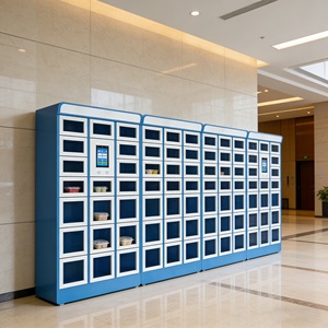 Casier intelligent modulaire personnalisé XinJu, casier chauffant pour livraisons avec notification par application, casier sécurisé pour <span class=keywords><strong>colis</strong></span> alimentaires destiné aux magasins de détail - Product Image 3