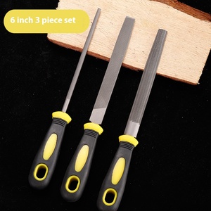 Vente chaude 3 pièces ensemble métal meulage plat rond et triangulaire <span class=keywords><strong>lime</strong></span> en acier avec bâtard deuxième dents lisses - Product Image 6