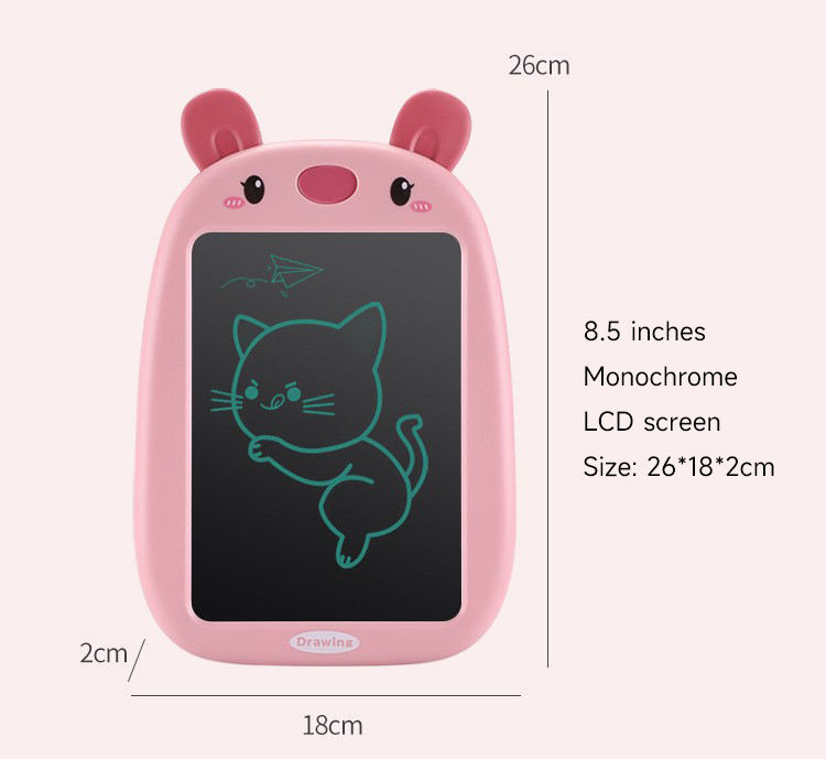 Pink Rabbit Monochrome 8.5 Inch