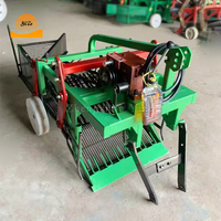Cosechadora de cadena de maní montada en Tractor, máquina cosechadora de cultivos de raíces para rábano, batata, maní