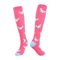Qualité de luxe genou haute longue sport Deadlift chaussettes automne tricoté pour enfants personnalisable manchette bas numérique dessiné à la main