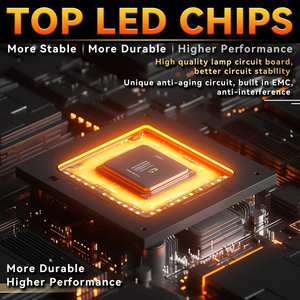 LELANPU Phares projecteurs pour VTT, éclairage LED en aluminium pour moto, accessoires d'éclairage - Product Image 4