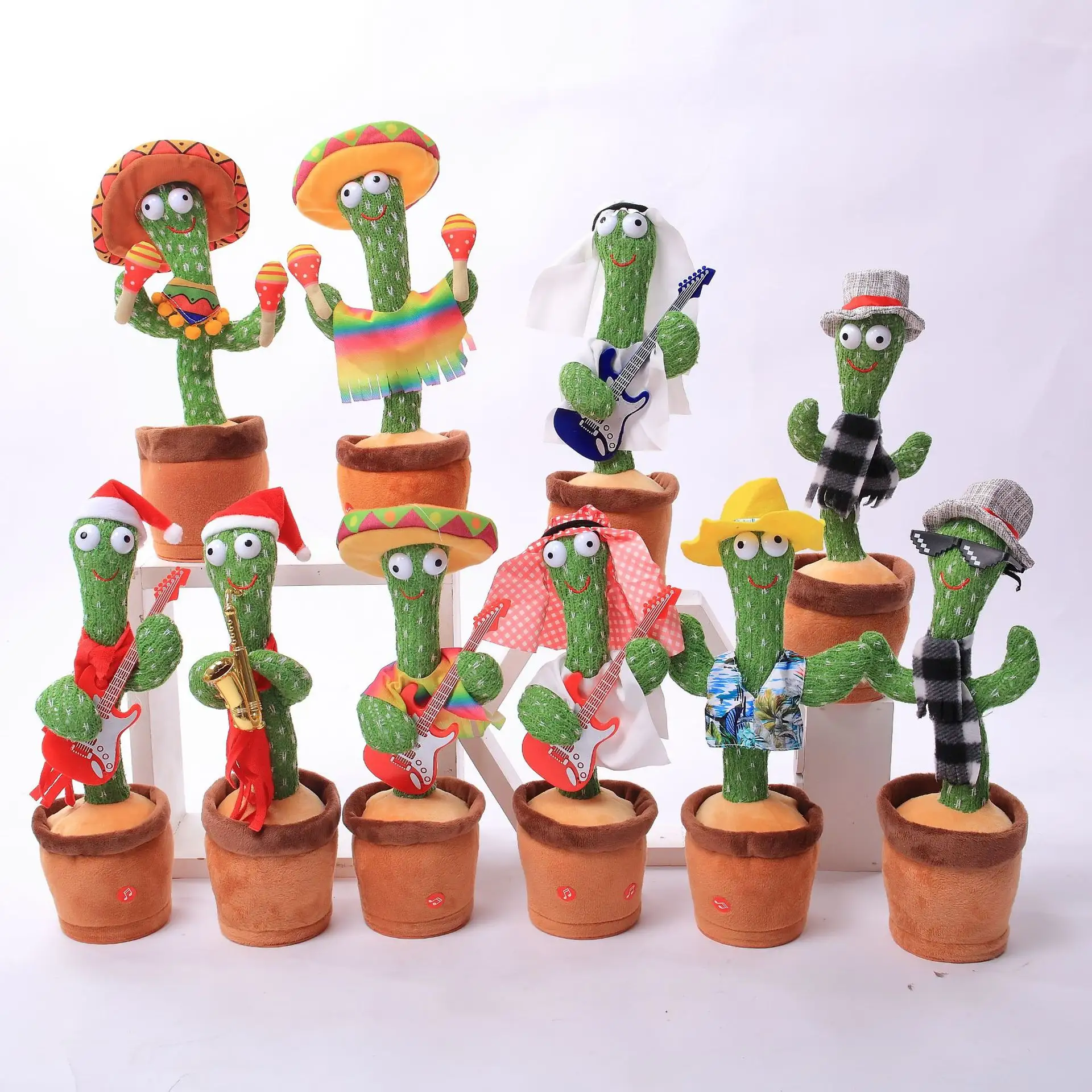 Jouets en peluche Cactus, offre spéciale, secousse électronique, danse Cactus, jouets d'enfance amusants avec la chanson