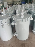 Transformador Monofásico Mini de 5KVA/14.4KV, Sumergido en Aceite, Montado en Poste, de Volumen Reducido