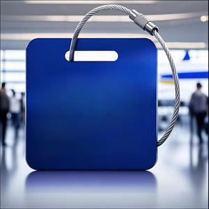 Étiquettes de bagages en métal pour valises Étiquettes de bagages avec porte-noms Aide à identifier rapidement votre valise Étiquettes de bagages personnalisées - Product Image 6