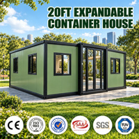 Maison conteneur extensible facile à installer de 20 pieds et 30 pieds pour camp de travail, unité d'hébergement mobile temporaire