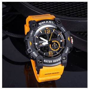 Reloj SMAEL 8007 새로운 야외 투명 시계 남자의 야외 멋진 듀얼 디스플레이 방수 글로우 전자 시계 남자 아이 - Product Image 2