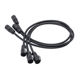 สายเชื่อมต่อกันน้ำอุตสาหกรรม M16 8P 3 แกน ปลั๊กตัวผู้ ขาเสียบแบบวงกลม IP68 - Product Image 5