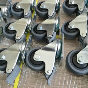 3'' 4'' 5'' Antistatischer ESD-Schwenkrad-Roller leitplattenscheiben mit Bremse aus Thermoplastkautschuk für Industrie - Product Image 5