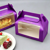 Boîte à pain en papier avec logo personnalisé, impression UV, boîte cadeau pliante en carton, emballage pour pâtisserie, emballage écologique recyclable