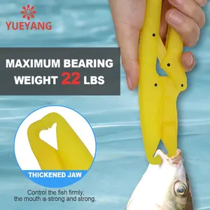 قبضة شفاه عائمة للأسماك من البلاستيك ABS من YUEYANG مقبض تحكم في سمك السلور قبضة لصيد الأسماك ألياف قبضة لصيد الأسماك