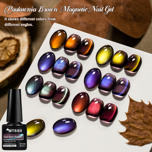 ยาทาเล็บเจลแม่เหล็กแบบแช่ล้างออกได้ <span class=keywords><strong>MTSSII</strong></span> 7 มล. สีน้ำตาล สำหรับทำเล็บเจลแม่เหล็กแบบตาแมว ยูวี เฟรนช์ - Product Image 3