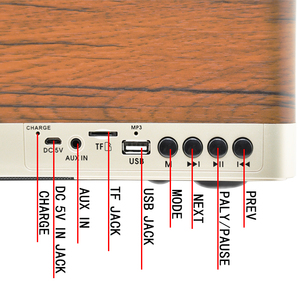 60S cổ điển Gỗ thật kích thước đầy đủ FM AM SW tần số tủ Loa phong cách <span class=keywords><strong>retro</strong></span> bảng đài phát thanh cổ điển với BT - Product Image 4
