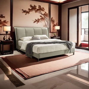 Muebles de dormitorio Nuevo diseño Doble belleza Cama tamaño king moderna Camas de cuero para el hogar - Product Image 4