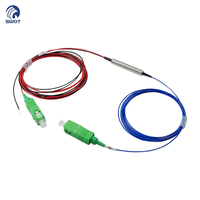 SWOT 3-Channel PLC Rack Mount FWDM Splitter 1310/1490/1550nm 1in 2 Out Fiber Optik dengan Laporan Uji untuk FTTX