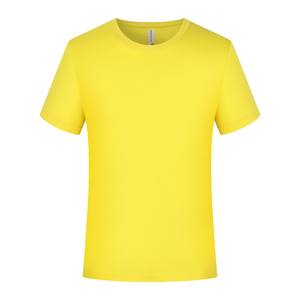 Camiseta publicitaria de manga corta con cuello redondo de secado rápido de poliéster uniforme de elección personalizada - Product Image 6