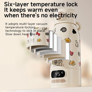 Aquecedor de Mamadeira Portátil OEM Sem Fio, Aquecedor de Leite Portátil, Suprimentos para Alimentação, Copo Termostático de Aço Inoxidável - Product Image 5