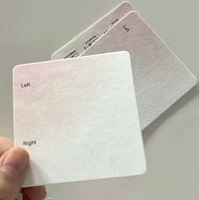 Papier blanc personnalisé 700gsm feuille d'or en relief rose Design Nail Art papier cartes d'affichage d'affaires pour ongles artificiels