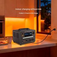 Station d'alimentation portable 600W au prix le plus bas, batterie LiFePO4, générateur d'énergie solaire à onde sinusoïdale pure