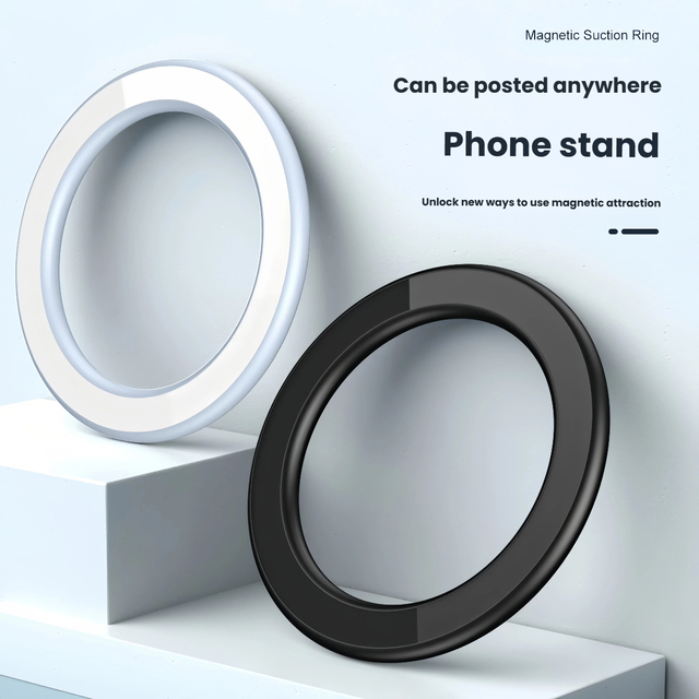 Ultra Thin Magnetic Ring Plate for Apple for iPhone 17 16 15 14 Pro Max Replacement Metal Ring for Wireless Charging